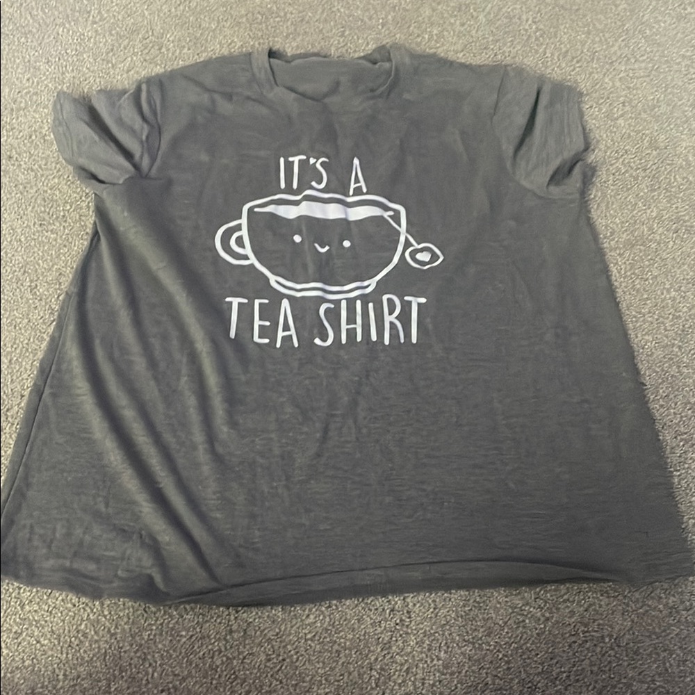 Gray Graphic Tee - It's a Tea Shirt